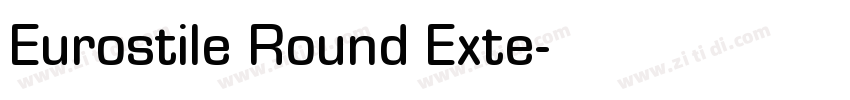 Eurostile Round Exte字体转换